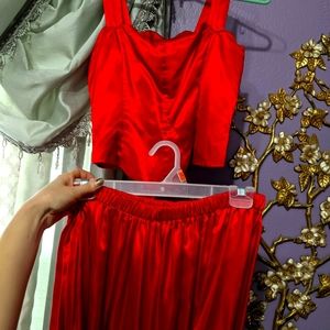 Beautiful Red 2 Piece Dress